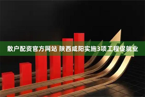 散户配资官方网站 陕西咸阳实施3项工程促就业