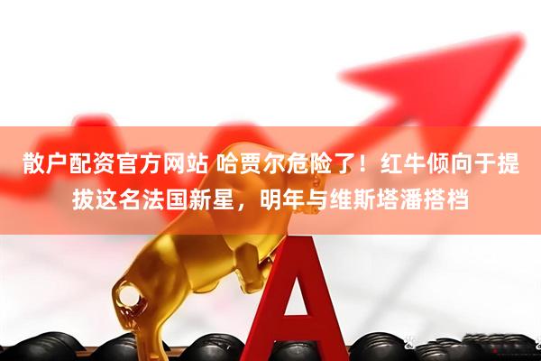 散户配资官方网站 哈贾尔危险了！红牛倾向于提拔这名法国新星，明年与维斯塔潘搭档